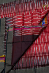Bishnupuri Silk - Maroon & Black