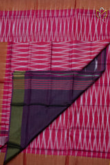 Bishnupuri Silk - Maroon & White