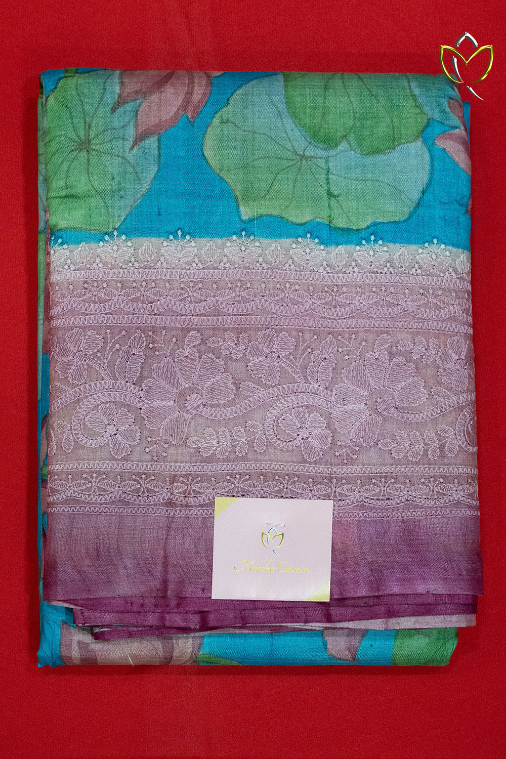 Pure Handloom Tussar - Ananda Blue