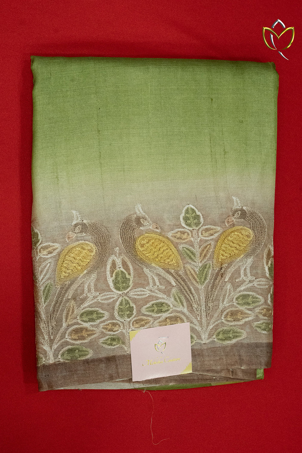 Pure Handloom Tussar - Green