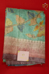 Pure Handloom Tussar - Sea Green