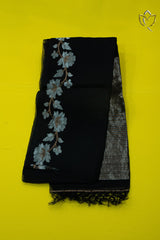 Muslin Jamdani - Black