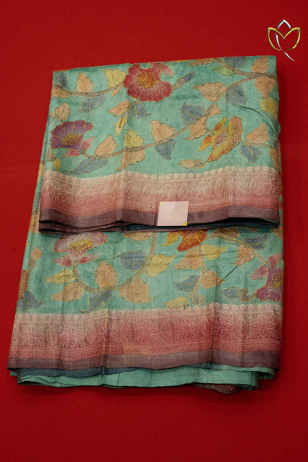 Pure Handloom Tussar - Sea Green