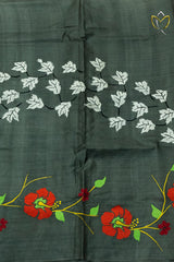Pure Tussar - Dark Grey