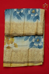 Pure Handloom Tussar - Beige