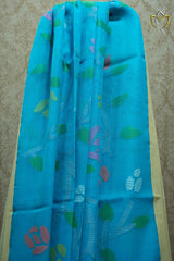 Muslin Jamdani - Turquoise Blue