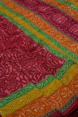 Pure Tussar - Brick Red
