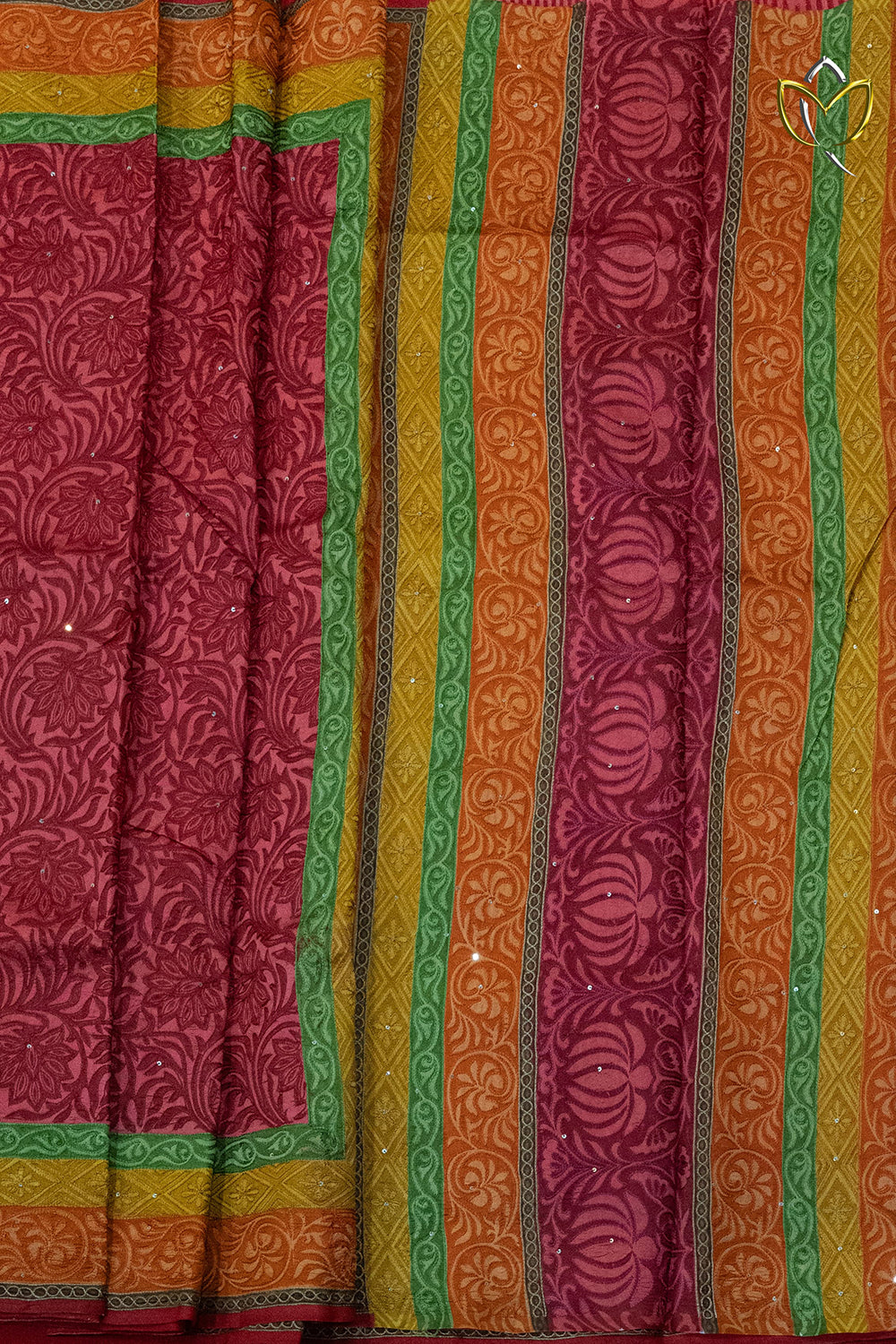 Pure Tussar - Brick Red