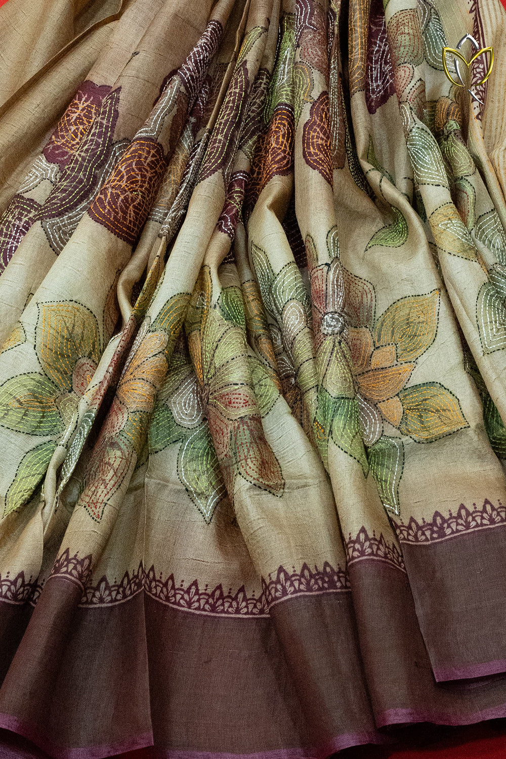 Pure Tussar - Beige