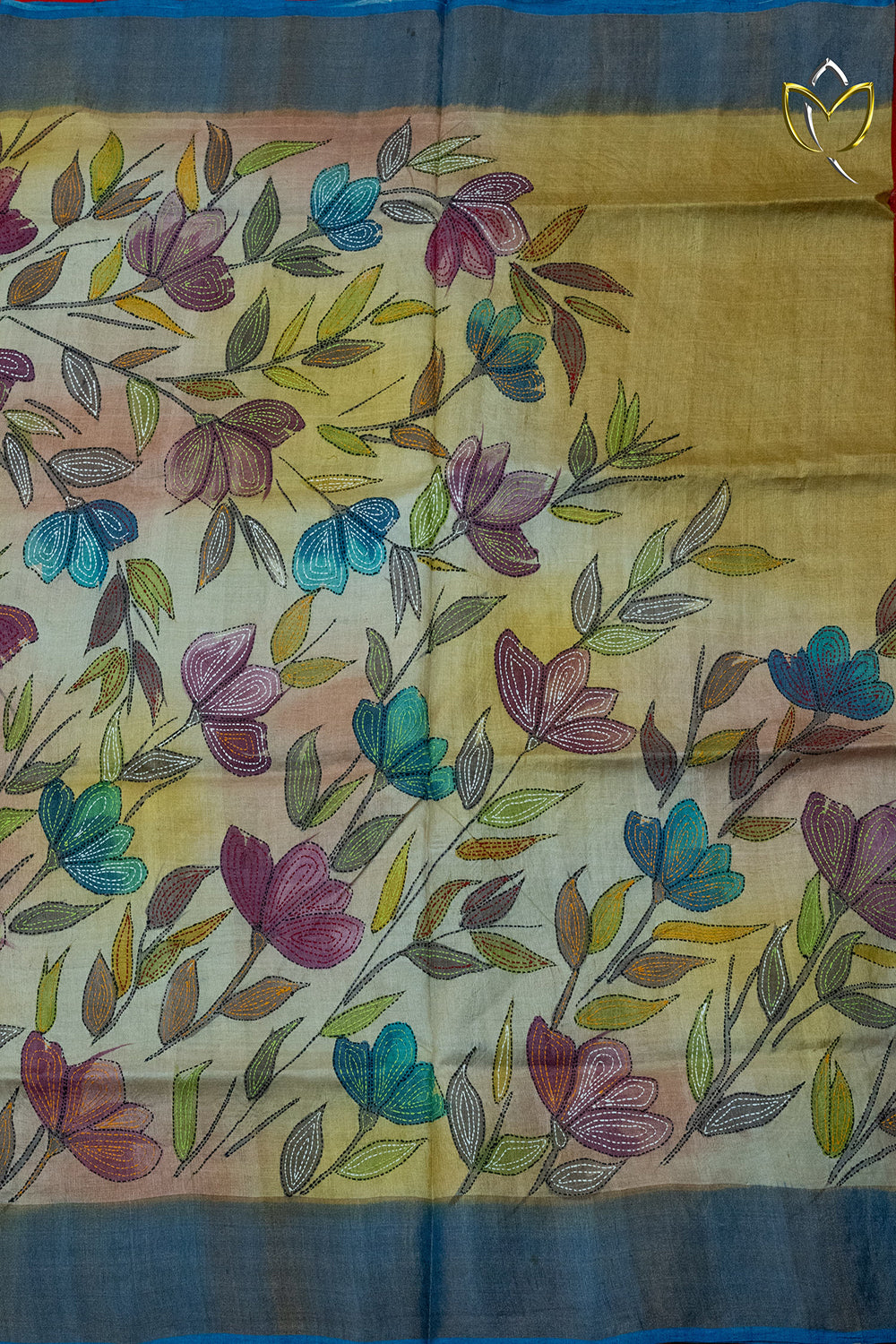 Pure Tussar - Mustard Yellow