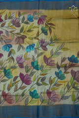Pure Tussar - Mustard Yellow