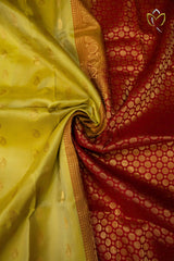 Lightweight Pattu - Yellow & Maroon
