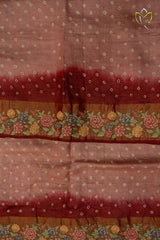 Tussar - Onion Pink & Rust