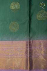 Lightweight Pattu - Teal Blue & Lilac