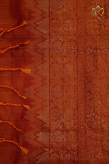 Lightweight Pattu - Rama Green & Orange