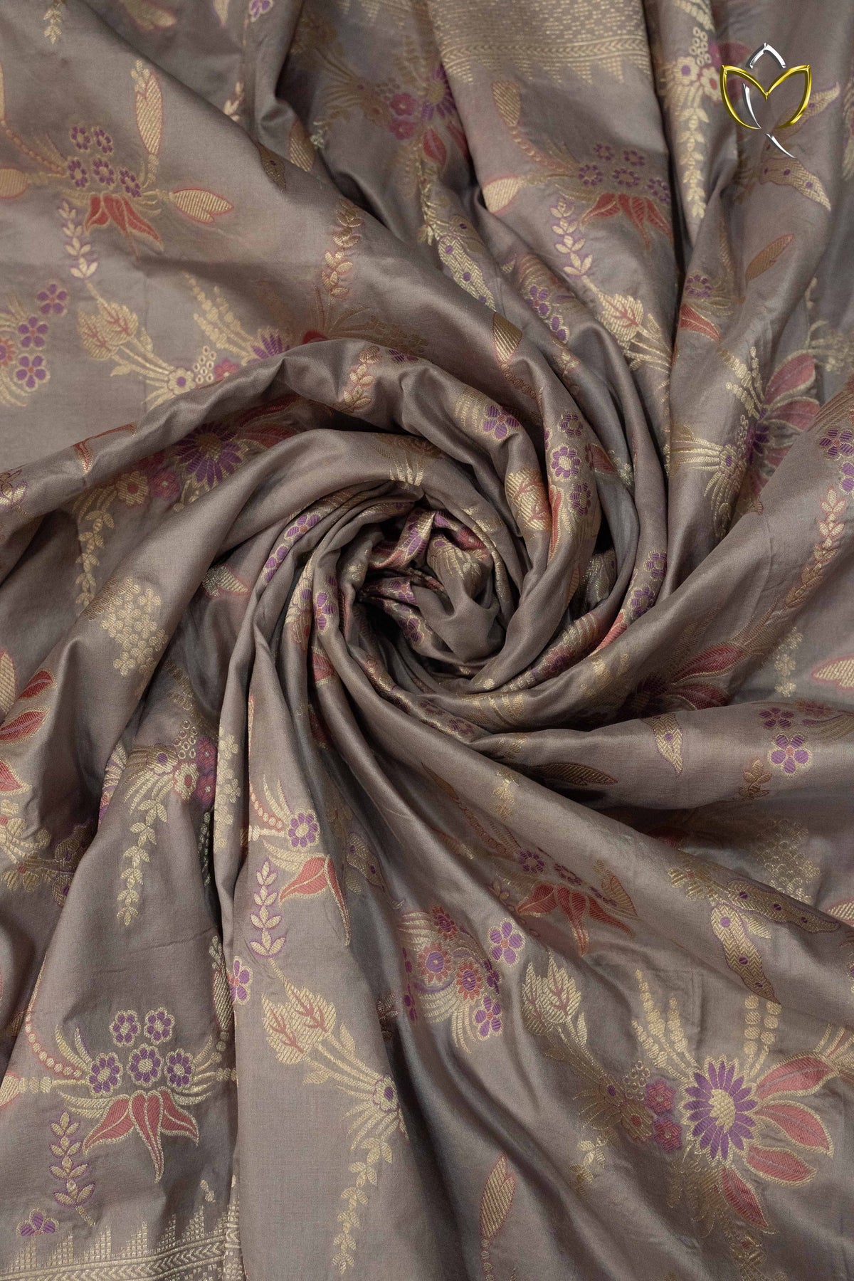 Banarasi Pattu - Porpoise Grey