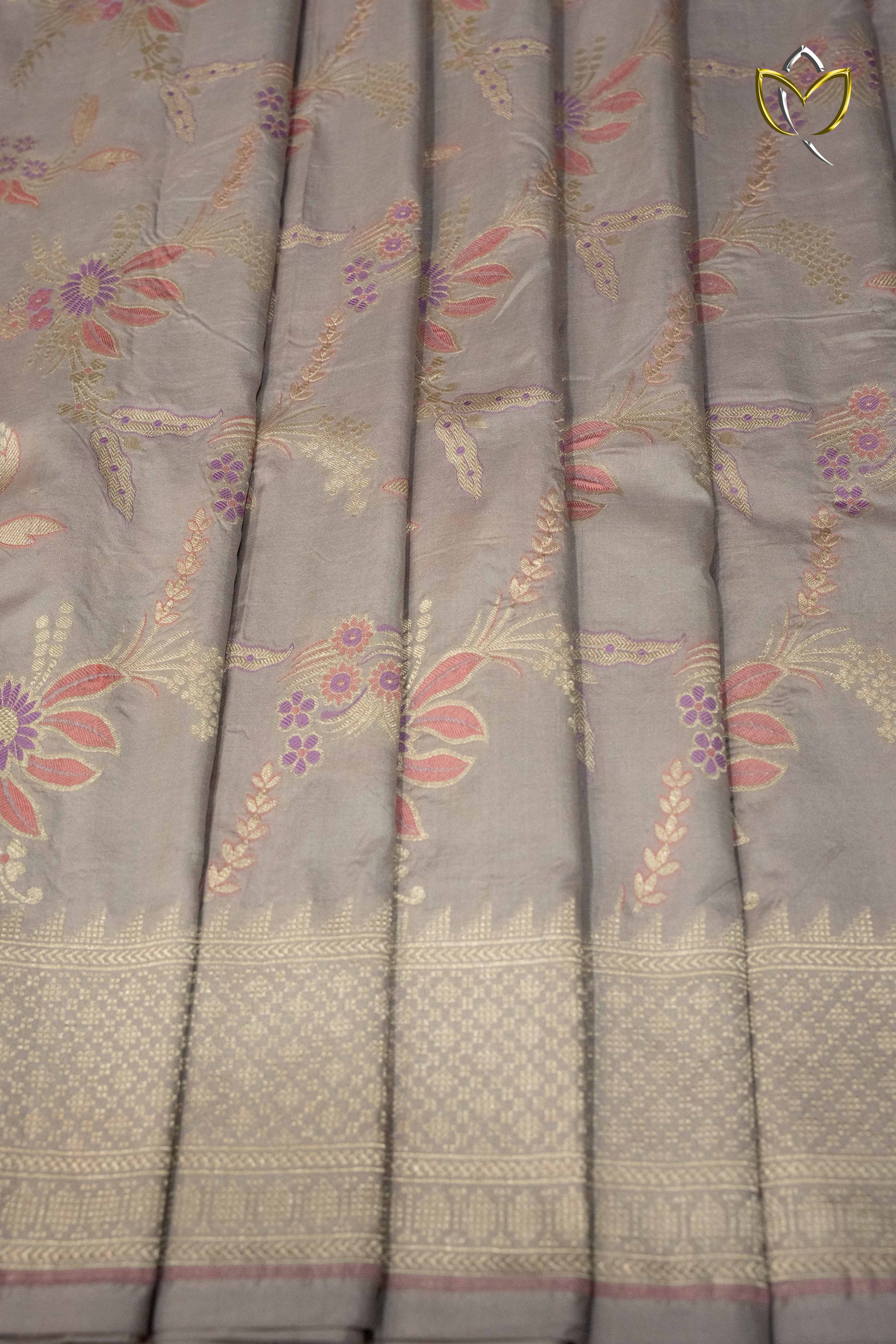 Banarasi Pattu - Porpoise Grey