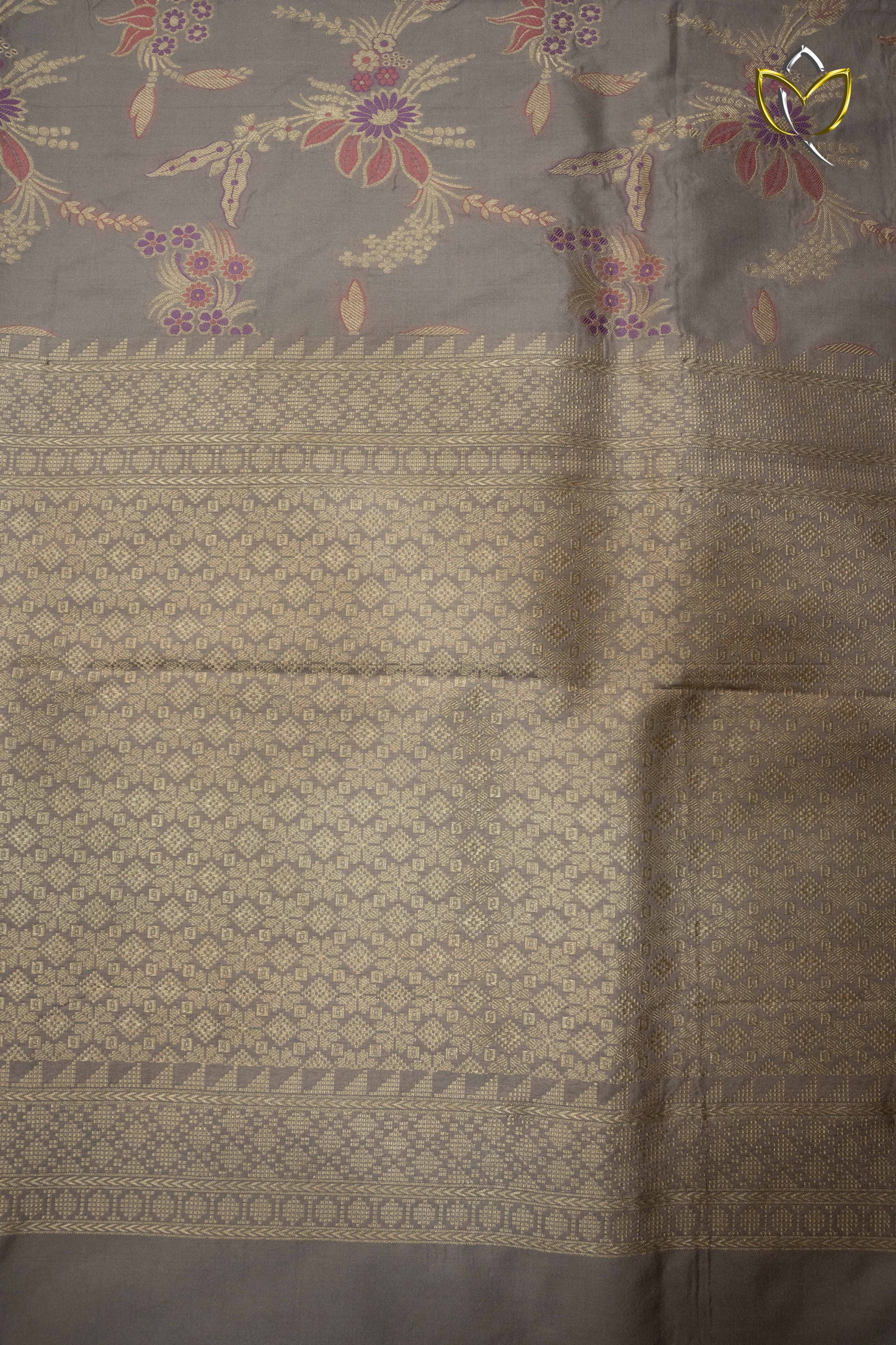Banarasi Pattu - Porpoise Grey