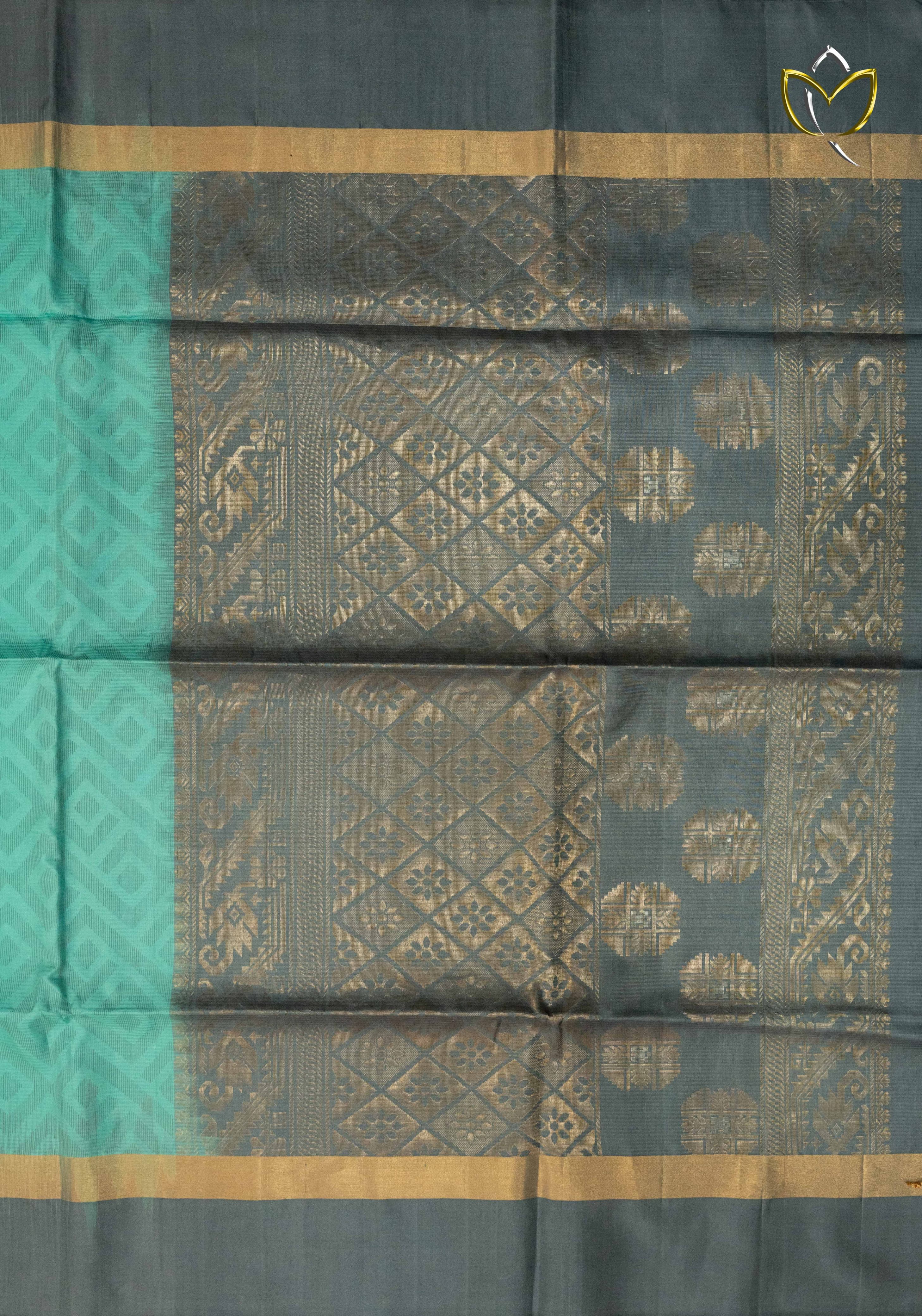 Assam Pattu - Persian Green