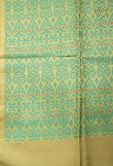 Assam Pattu - Lime Yellow