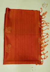 Assam Pattu - Plain Rust