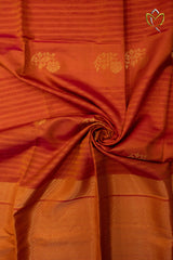 Assam Pattu - Plain Rust