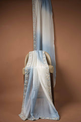 Fancy Handwork Border - Ash & Milky White