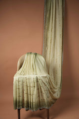 Fancy Handwork - Olive green