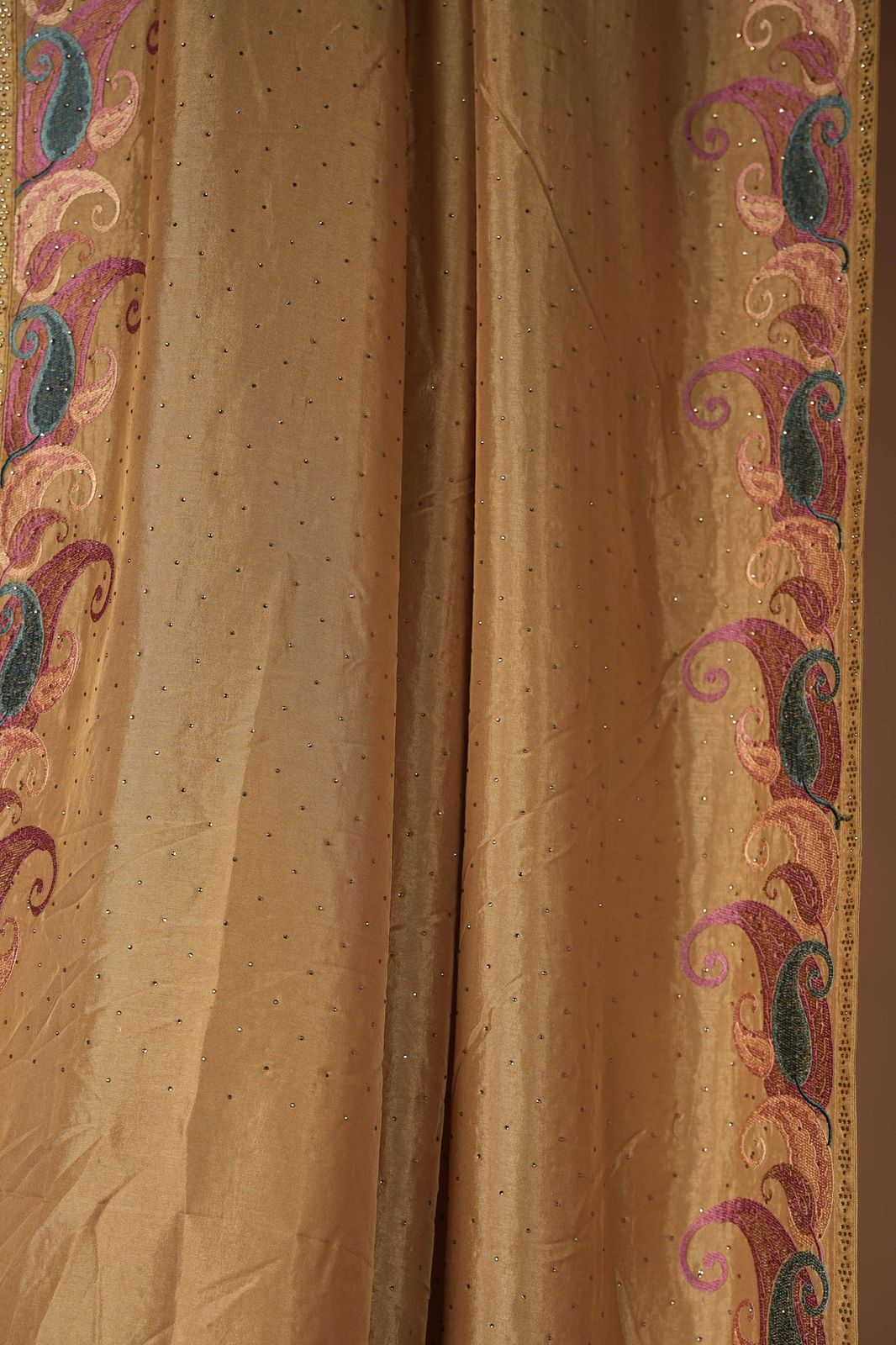 Fancy Machine Embroidery - Mustard Yellow