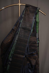 Tussar - Navy Blue