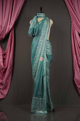 Murshidabad Silk - Sapphire