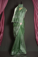Murshidabad Silk - Green