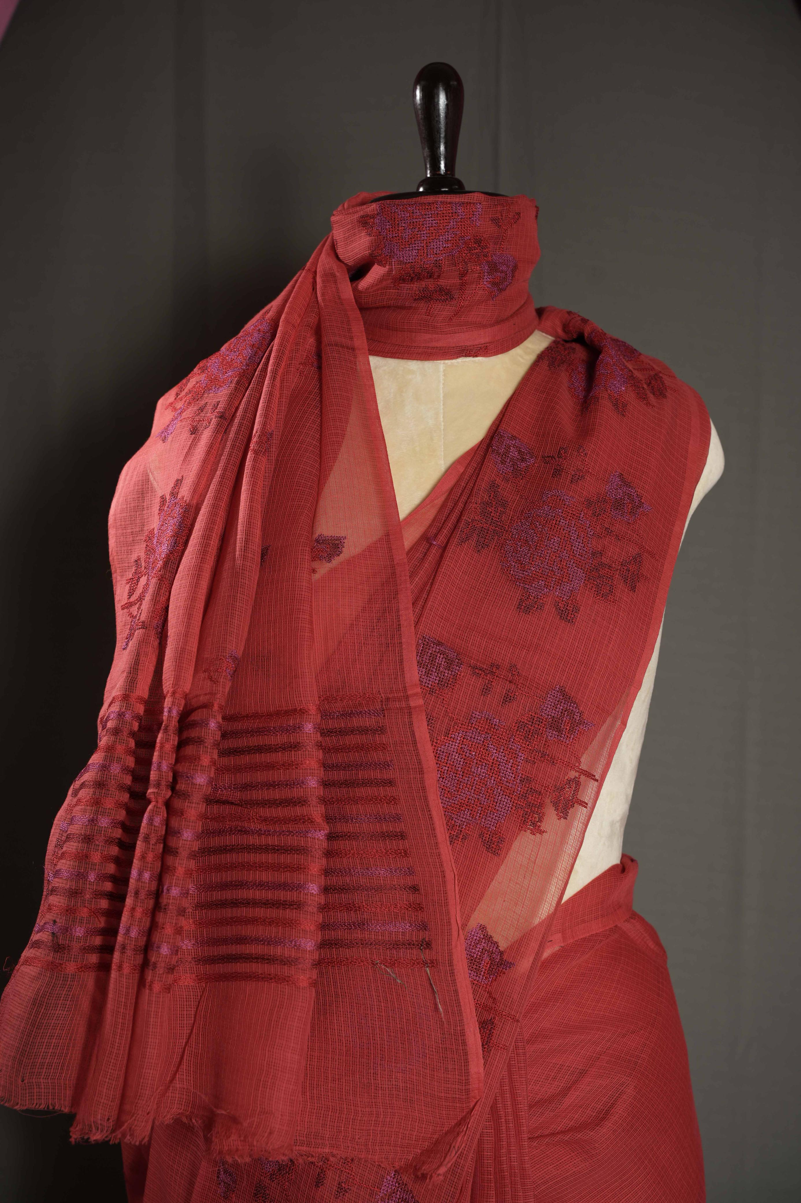 Cotton Kota - Dark Red