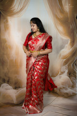 Banarasi Pattu - Red Color