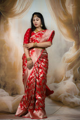 Banarasi Pattu - Red Color