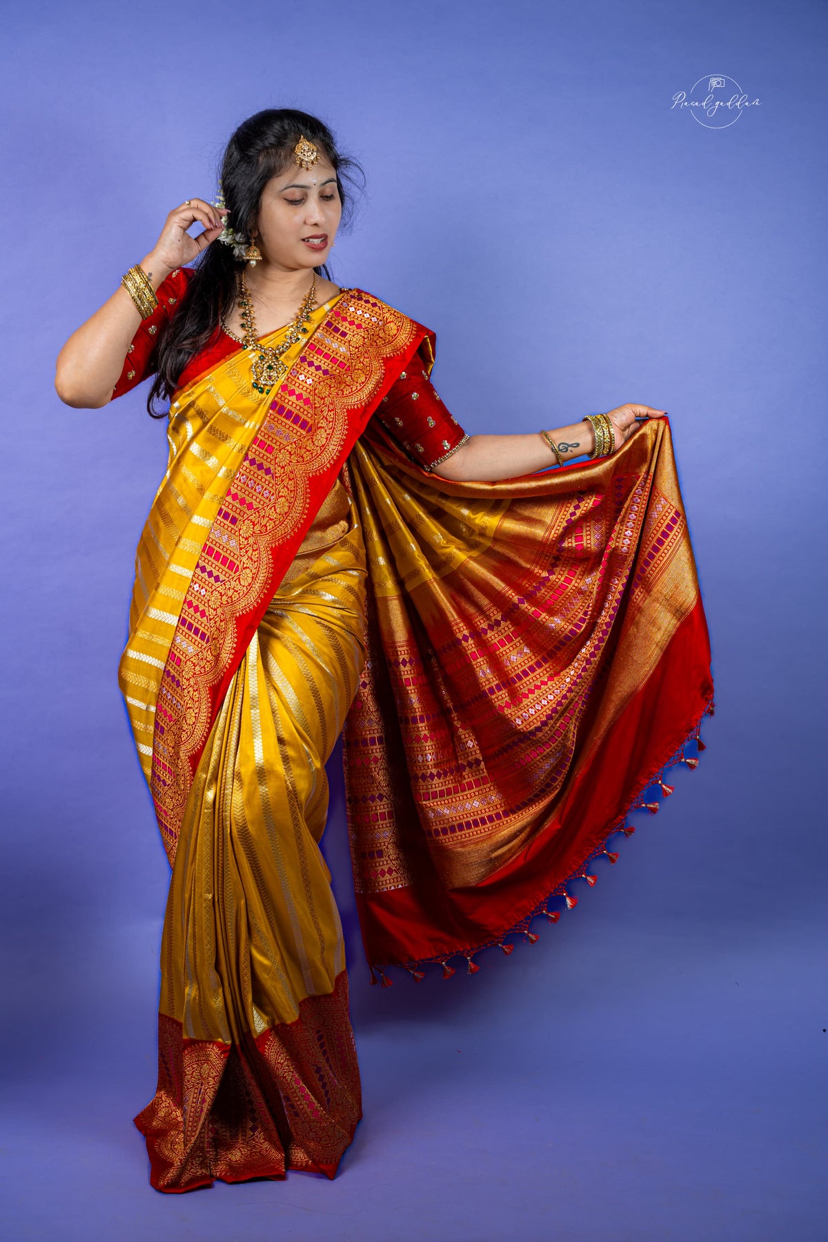 Pure Banarasi Pattu - Yellow