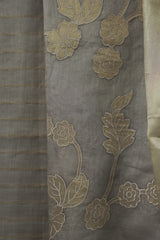 Soft Chanderi - Grey-Beige