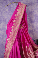 Banarasi Raw Mango - Hot Pink