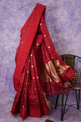 Banarasi Raw Mango - Classic Red