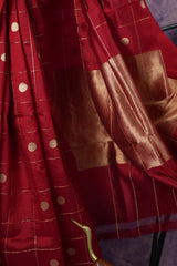 Banarasi Raw Mango - Classic Red