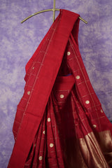 Banarasi Raw Mango - Classic Red