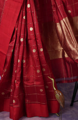 Banarasi Raw Mango - Classic Red