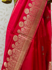 Banarasi Silk Saree - Red Color