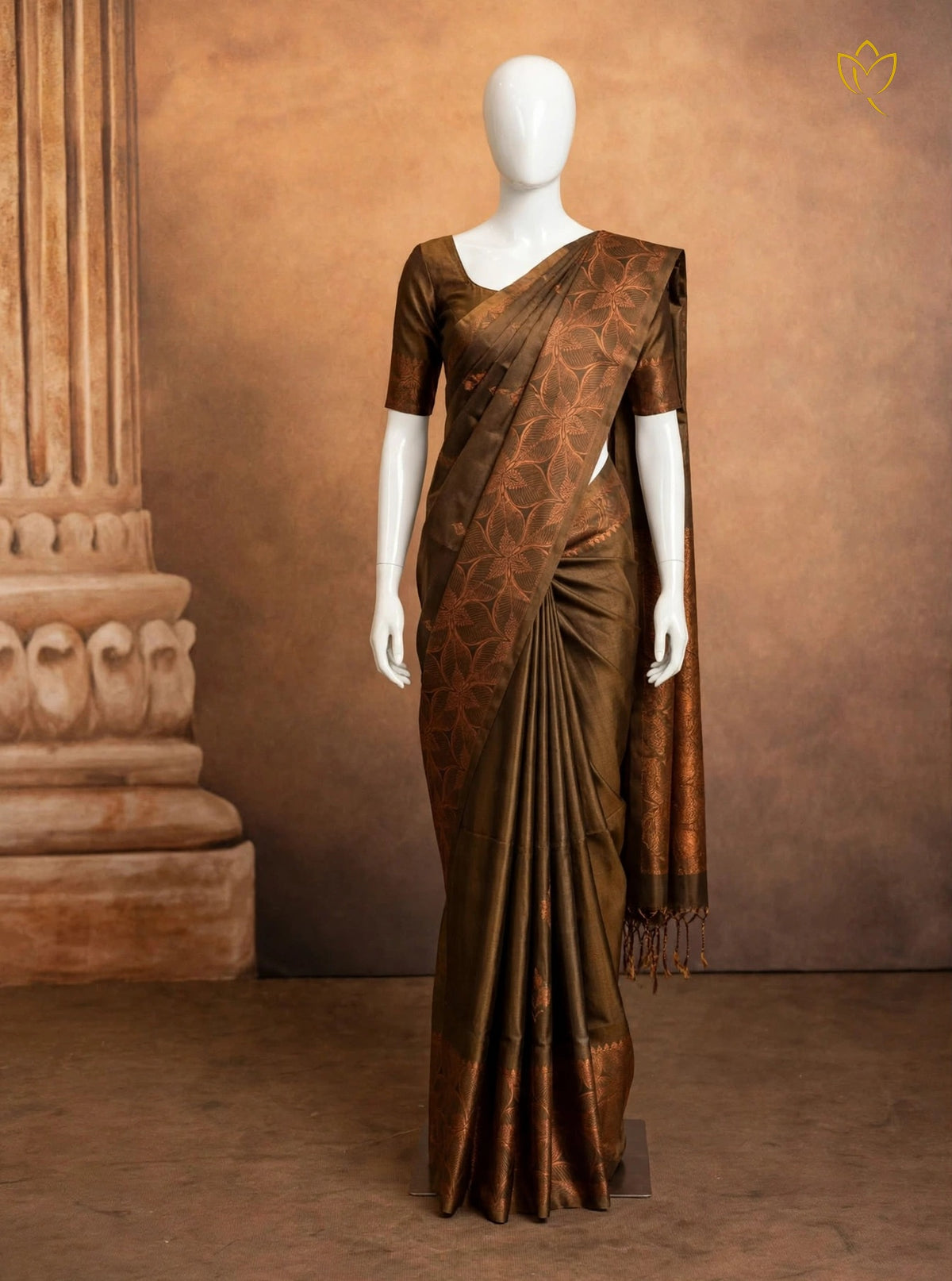 Lightweight Pattu - Brown