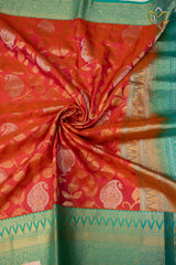 Lightweight Pattu - Rust & Lux Green