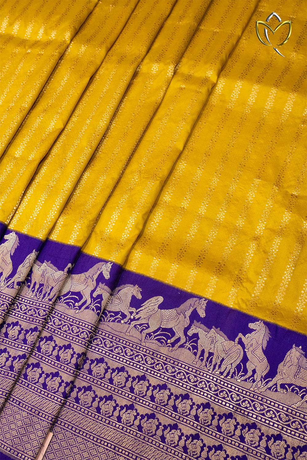 Pure Banarasi  Pattu - Yellow