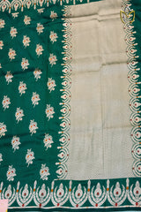 Banarasi Pattu - Dark Green