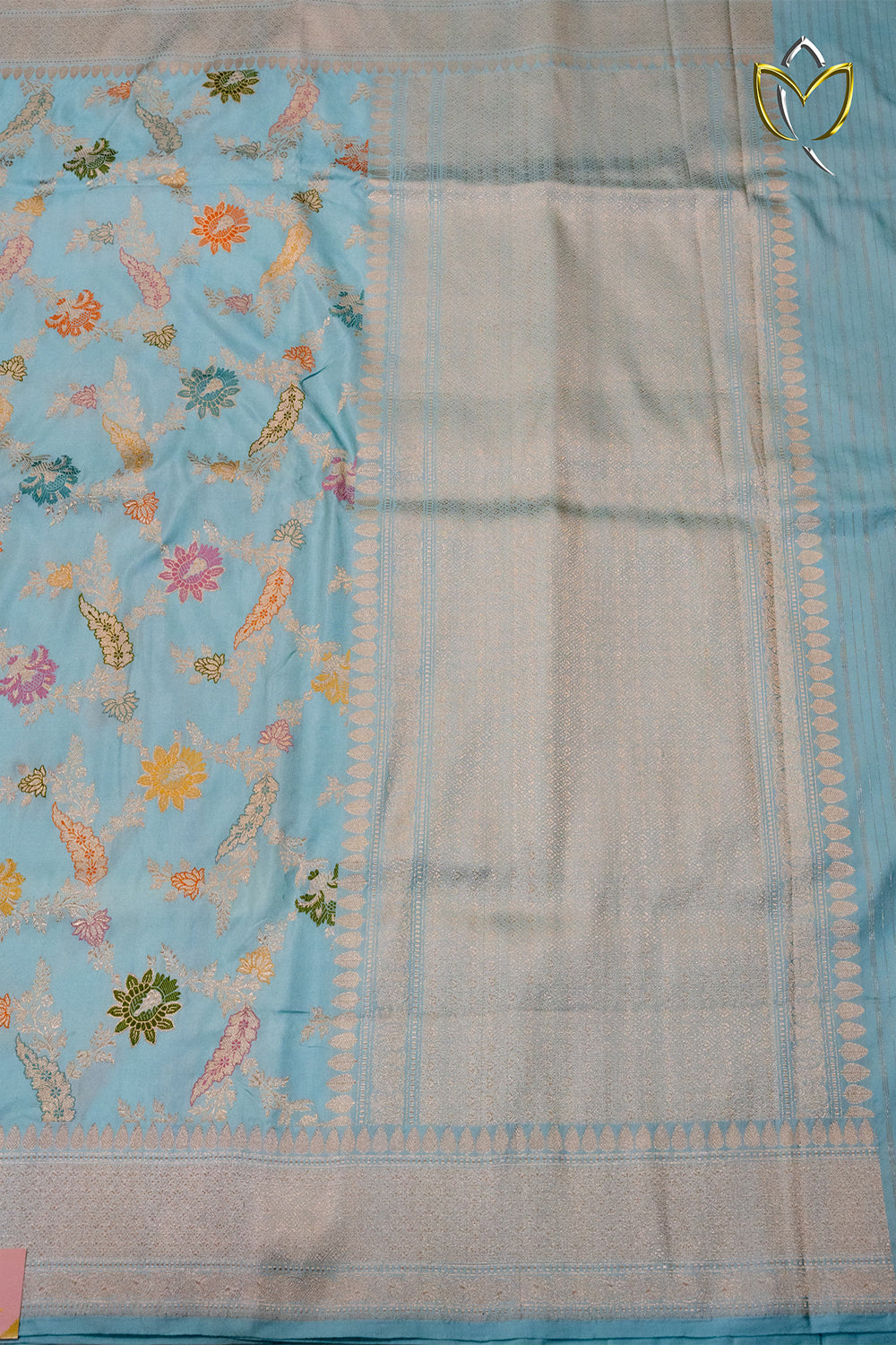 Pure Banarasi Pattu - Baby Blue