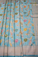 Pure Banarasi Pattu - Baby Blue