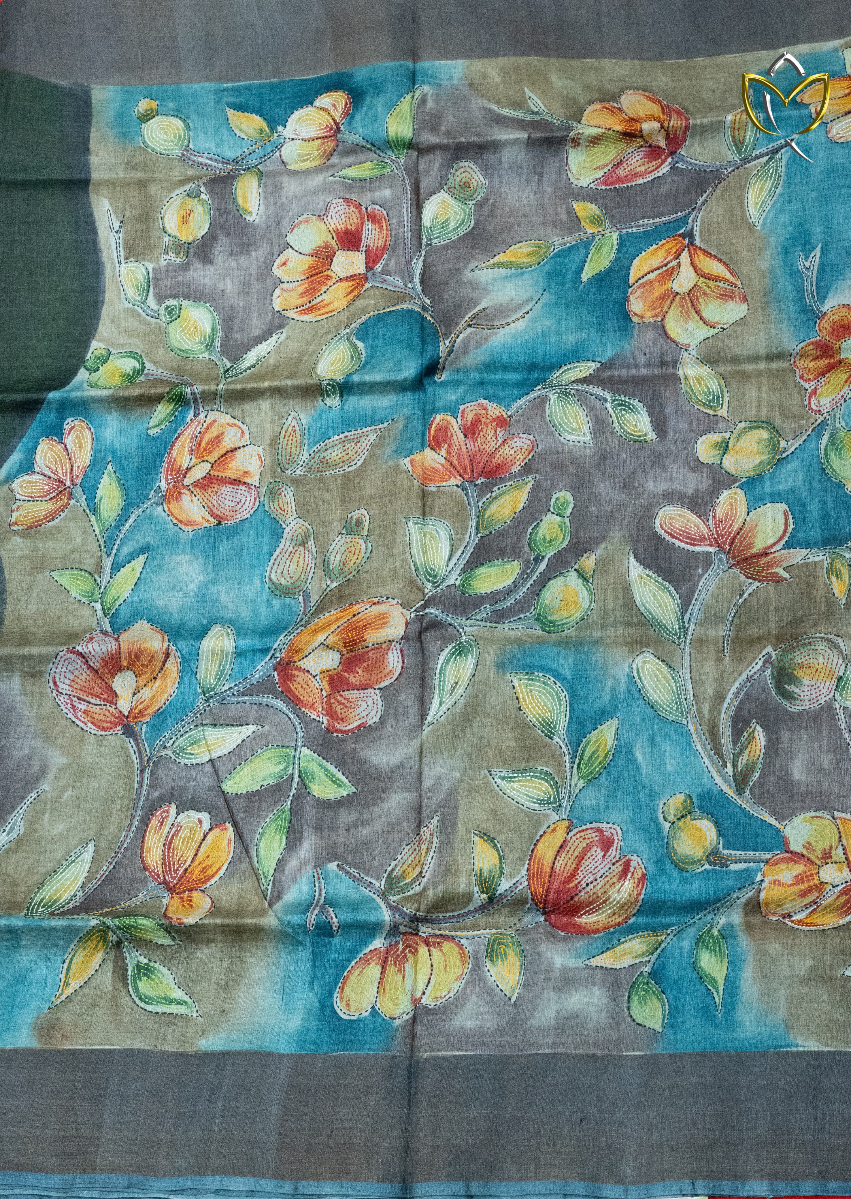 Pure Tussar - Elephant Grey